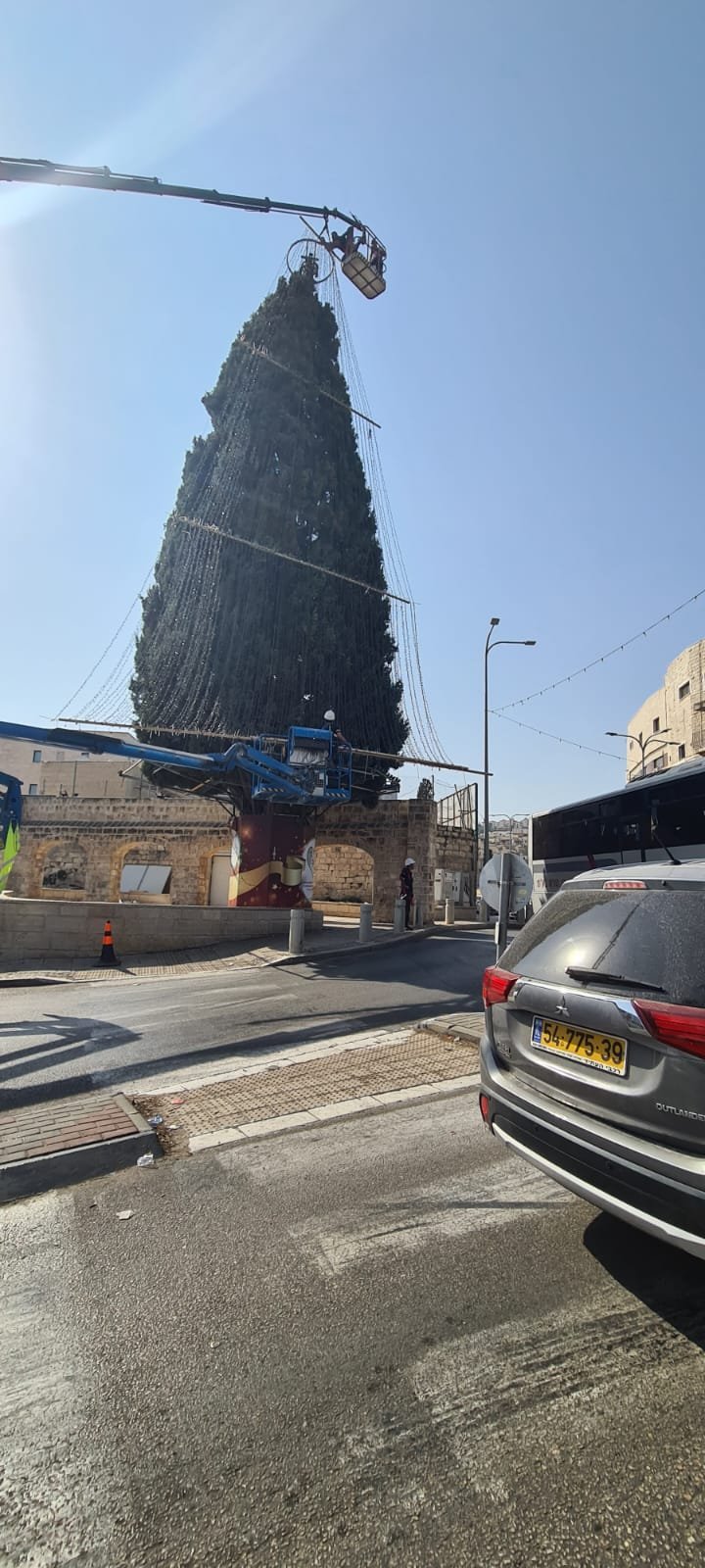الناصرة: جمعية الموكب لعيد الميلاد الناصرة تستعد لاضاءة شجرة الميلاد يوم غد الأربعاء-1