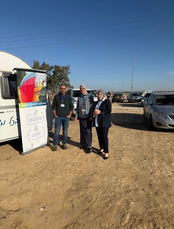 في كل مكان حيث يلزم: طواقم كلاليت في لواء الجنوب تعمل في البلدات البدوية لحماية المجتمع من فيروس الإنفلونزا-1