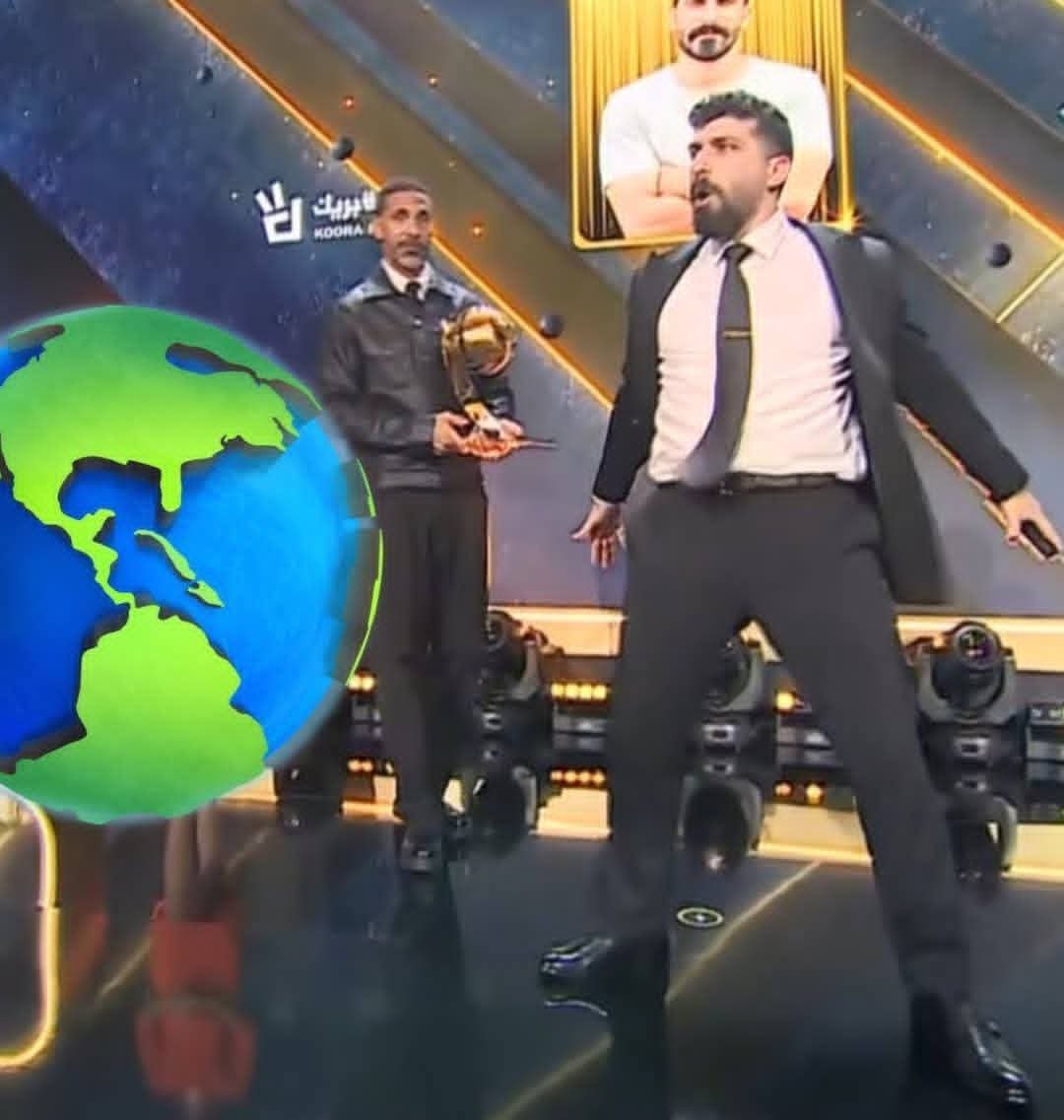 صانع المحتوى بلال حداد يفوز بجائزة أفضل صانع محتوى في غلوب سوكر ويحتفل على طريقة كريستيانو رونالدو-0