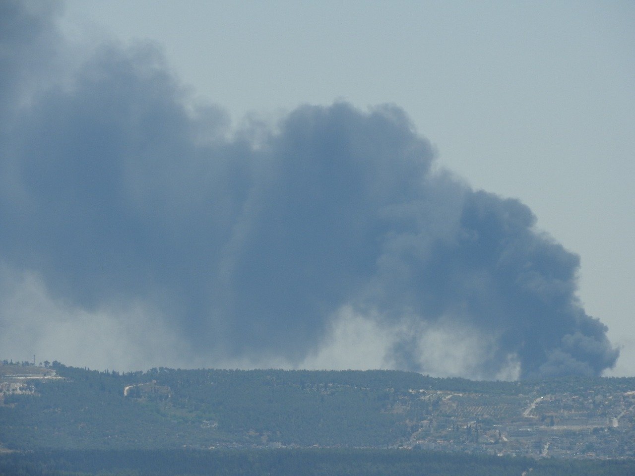 حرق اطارات، سبب الحريق الهائل بين يافة الناصرة والمجيدل-2