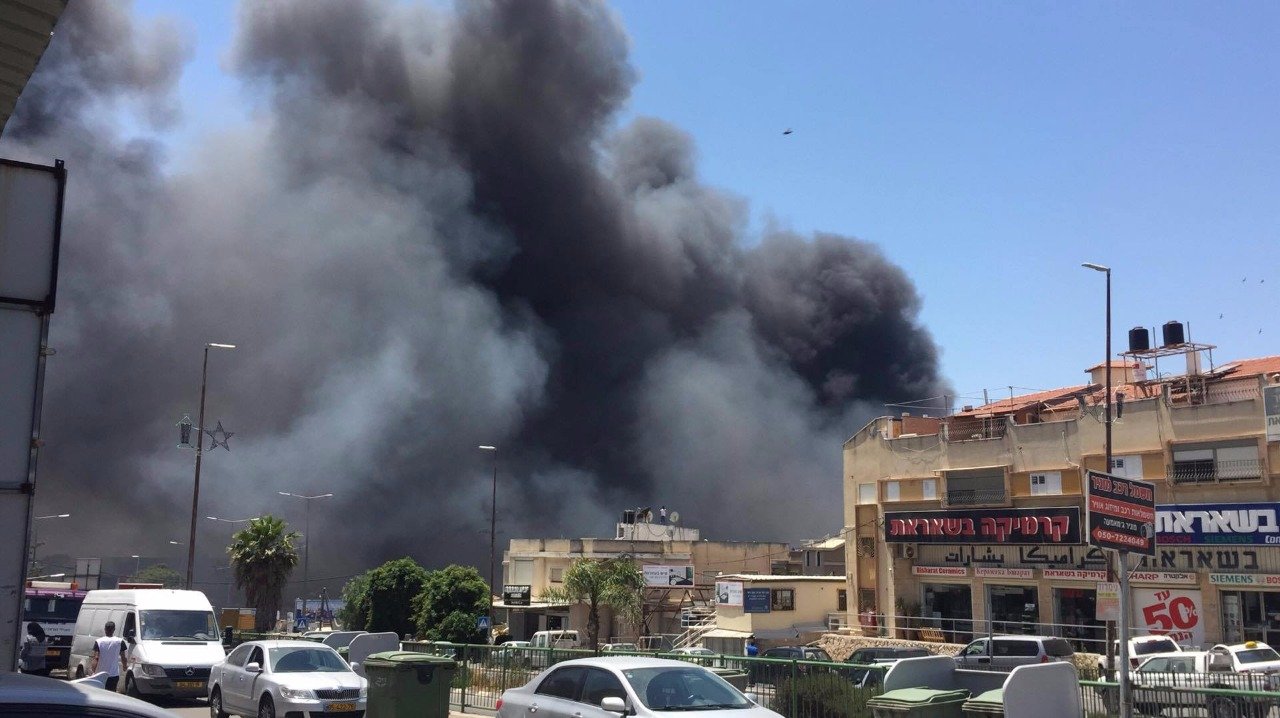 حرق اطارات، سبب الحريق الهائل بين يافة الناصرة والمجيدل-3
