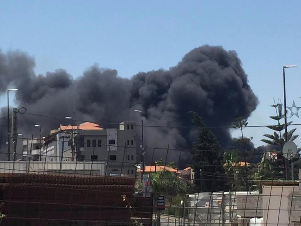 حرق اطارات، سبب الحريق الهائل بين يافة الناصرة والمجيدل-5