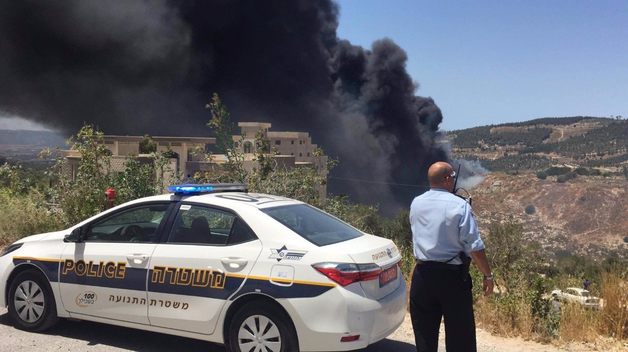 حرق اطارات، سبب الحريق الهائل بين يافة الناصرة والمجيدل-9
