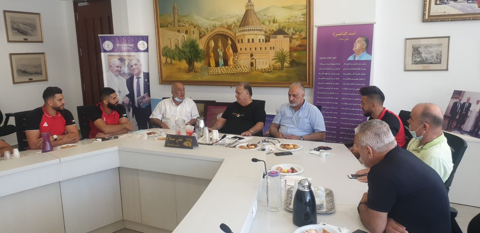 نادي العيساويه يزور بلدية الناصرة ويلتقي رئيسها علي سلّام-0