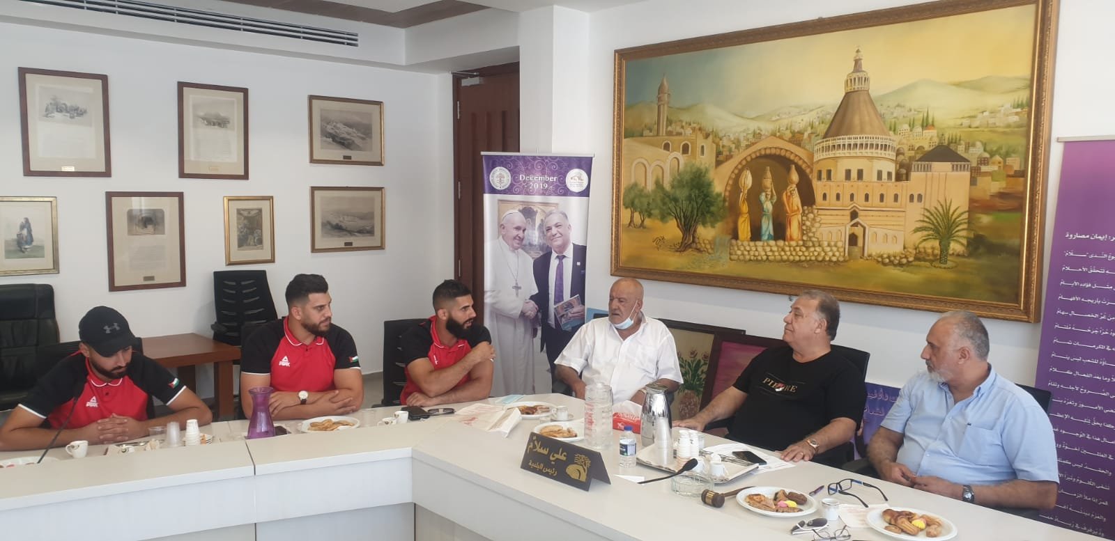 نادي العيساويه يزور بلدية الناصرة ويلتقي رئيسها علي سلّام-1