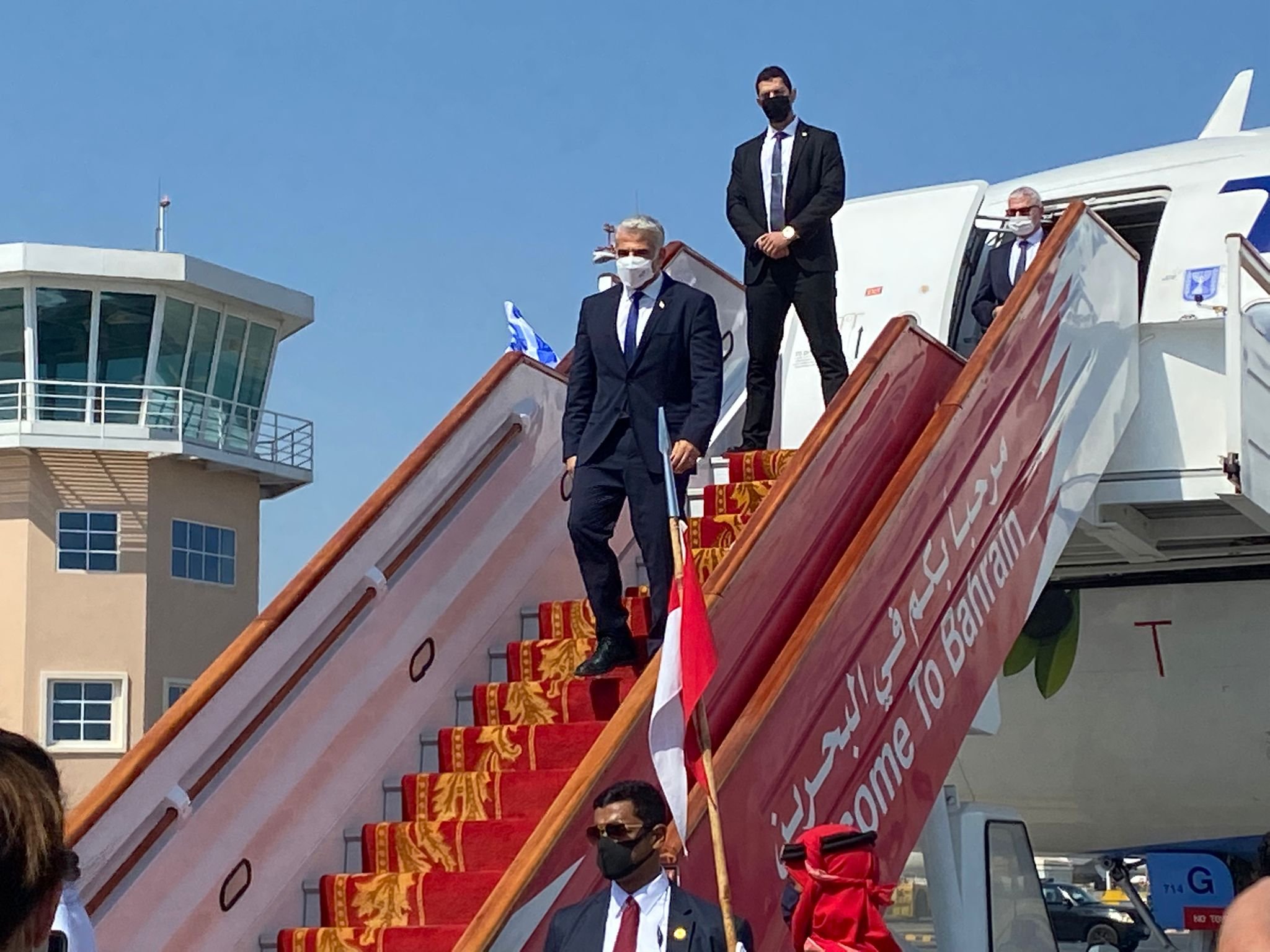 وصول وزير الخارجية الإسرائيلي إلى البحرين-1
