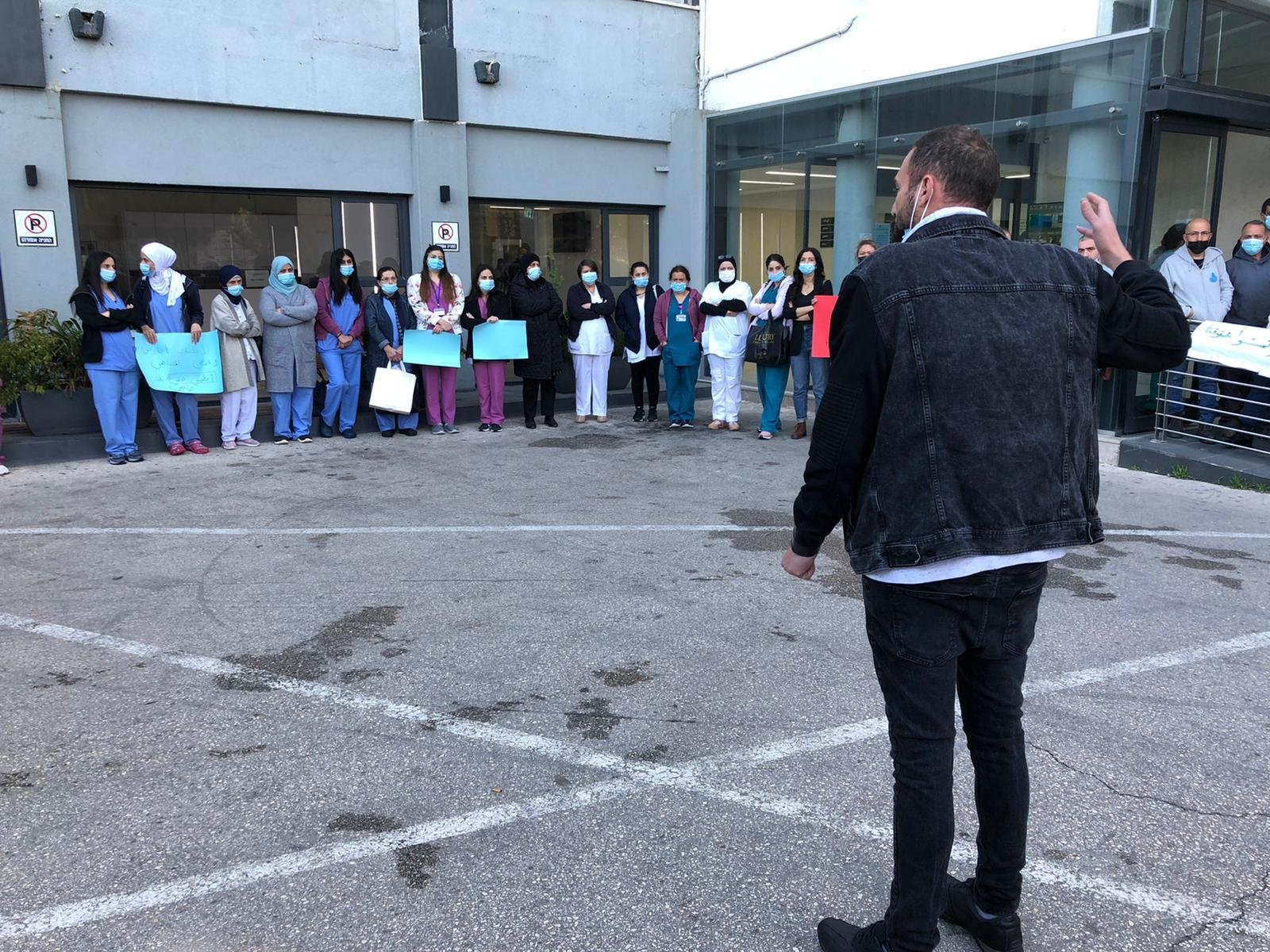 الممرضون والممرضات في مستشفى العائلة المقدسة يواصلون احتجاجهم-8