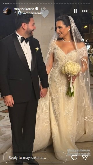 بعد زواجها مدنيّاً في الإمارات... فنانة لبنانيّة تزوّجت كنسيّاً وهذه هويّة عريسها الفنان العربيّ-3