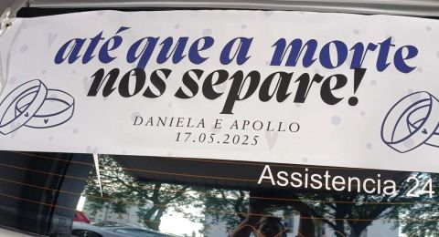 عروس برازيلية تثير الجدل بعد وصولها لحفل زفافها بسيارة جنازة.. والسبب أغرب من الخيال!