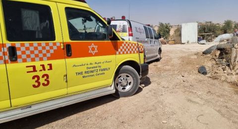 طفل في حالة حرجة بعد تعرضه للدهس قرب مفرق أوهليم في النقب