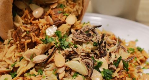 برياني اللحم بالعجين