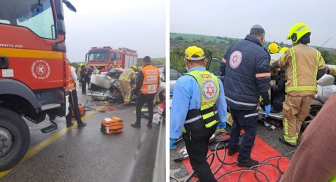 مصرع سيدة بحادث مروّع بين مركبتين على شارع 35