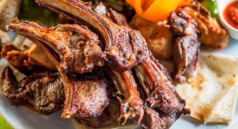 ريش خروف بالفرن