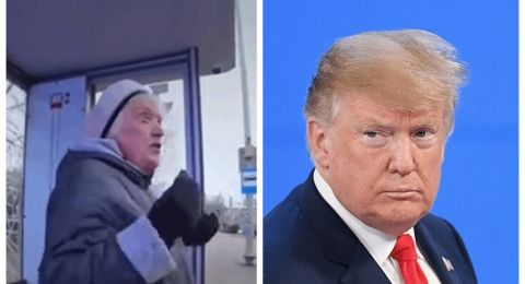 امراة في روسيا نسخة عن ترامب!