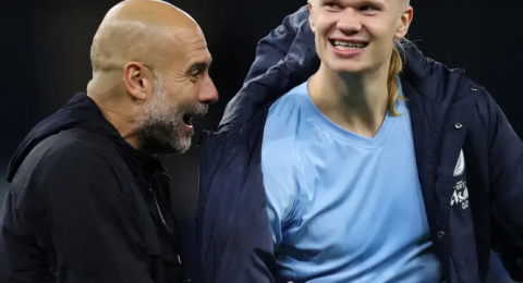 جوارديولا: هالاند بلغ مستوى ميسي ورونالدو