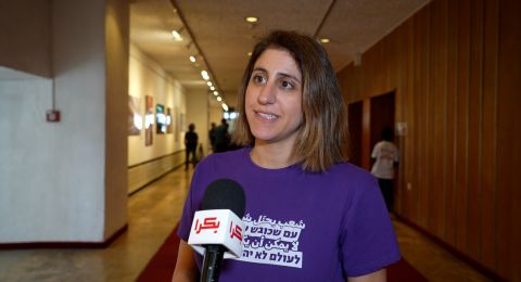 حيفا| سالي عبد: لن نصمت أمام حرب الإبادة والتجويع في غزة