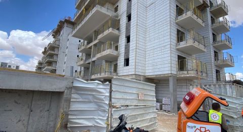 مأساة في ورشة  بناء في بئر السبع، مصرع عامل