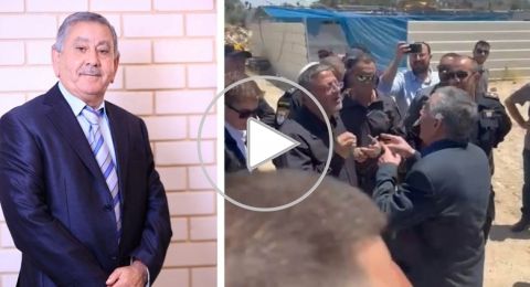 شاهد: مواجهة بين رئيس بلدية رهط طلال القريناوي وبن غفير خلال زيارته لرهط