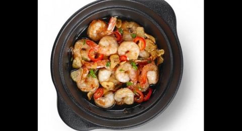 أفضل طريقة لعمل طاجن الجمبري بالخضار