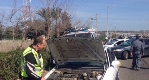 ضبط سائق من كفرقاسم، دون رخصة وأكثر من 40 ادانة!