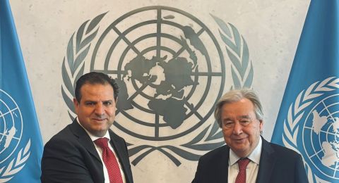 النائب عودة يلتقي الأمين العام للأمم المتحدة غوتيريش