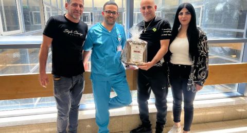 لؤي خوري من المغار نجا من دخول قضيب حديدي في جسده، وعاد ليقف على قدميه