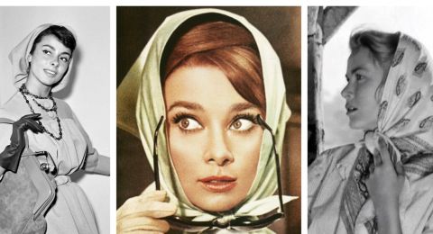 موضة أنيقة من زمن الخمسينات: وشاح الرأس يتصدر إطلالات الموسم