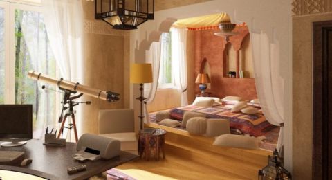 غرف نوم بلمسات من التراث العربي