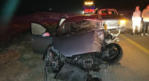 مصرع شاب في حادث سير مروع على طريق 90 قرب البحر الميت