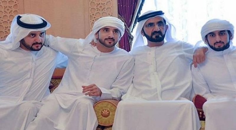 فرحة تعم دبي وعرس لثلاثة من أبناء الشيخ محمد بن راشد بينهم ولي العهد Bb093