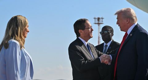 هرتسوغ يستقبل الرئيس الأميركي ترامب في مطار بن غوريون