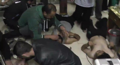 حالات التسمم الناتجة عن قصف بلدة كفرزيتا بالغازات السامة حالات التسمم الناتجة عن قصف بلدة كفرزيتا بالغازات السامة