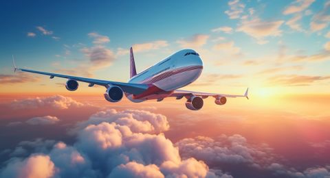 يجوز للشخص أن يصلّي في الطائرة إذا خشي فوات الوقت