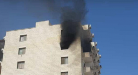 الجامعة العربية الامريكية- جنين:  حريق في سكن الملكية للطلاب