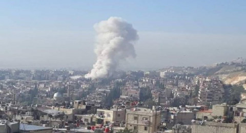 غارة إسرائيلية تستهدف مبنىً في دمشق وحديث عن إغتيال شخصية سياسية (فيديو)