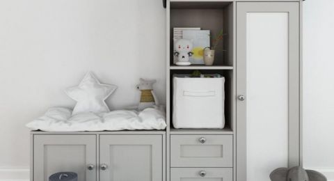 4 نصائح لتصميم غرف نوم أطفال بسريرين ودولاب وتسريحة