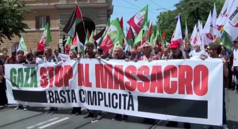 نقابة عمالية كبرى في إيطاليا تدعو إلى إضراب وطني رفضًا للحرب على غزة
