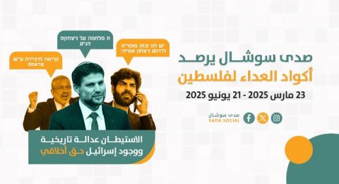 صدى سوشال: 78 كود تحريض جديد خلال 3 أشهر معظمها من مسؤولين إسرائيليين