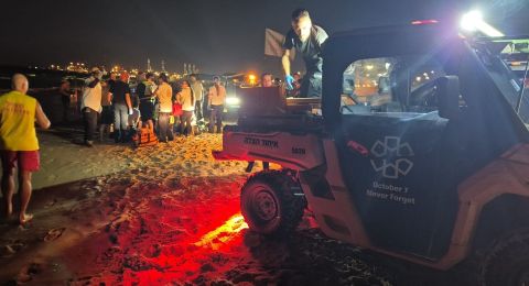 أشدود: رجل في حالة حرجة بعد غرقه في شاطئ ليدو