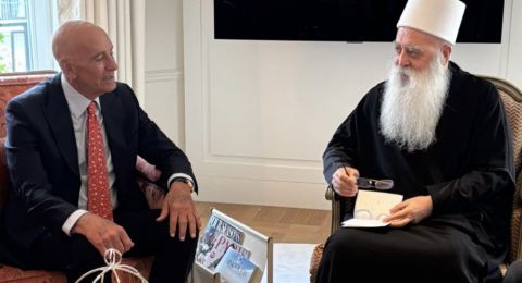 الشيخ طريف بعد لقائه مبعوث واشنطن: نطالب بممر إنساني آمن للسويداء