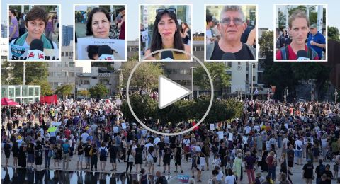 أصوات يهودية تقدمية في مظاهرة تل أبيب لـ