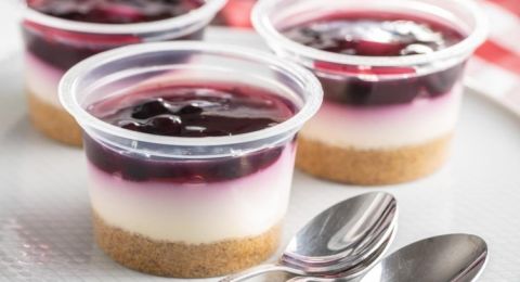 حلا كاسات التشيز كيك البارد