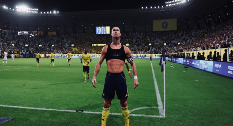 لماذا احتفل رونالدو بطريقة غير معتادة بعد هدفه في شباك الفتح؟