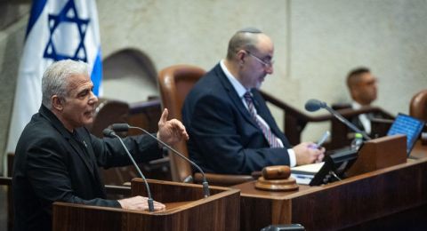 لابيد يهاجم تصريحات إلياهو: 