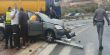 3 اصابات جراء حادث طرق بين شاحنة وسيارة  بالقرب من نحف