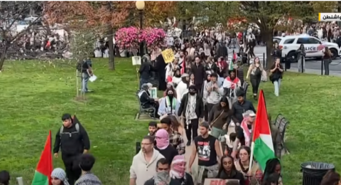 تظاهرات في 44 جامعة وكلية أميركية للمطالبة بوقف الحرب على غزة