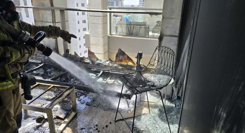 حريق كبير في المنطقة الصناعية بمدينة الطيبة