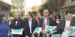 عكا: مرشحو المشتركة يوزعون نشرة انتخابية في البلدة القديمة