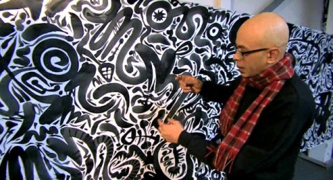 فنان مصري يرسم أضخم جدارية في لندن فنان مصري يرسم أضخم جدارية في لندن