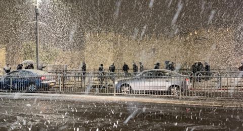 صور رائعة من القدس .. الثلوج تغطي البلدة القديمة